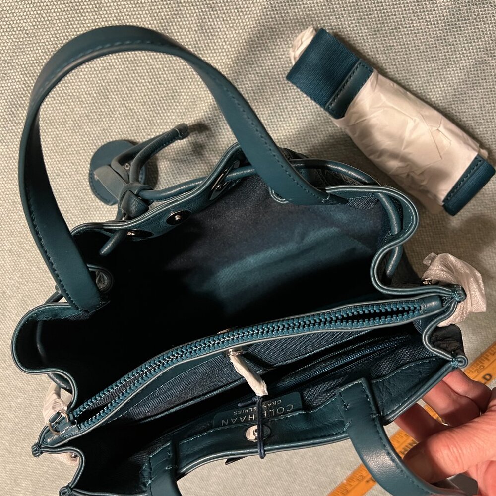 COLE HAAN SMALL BUCKET BAG WITH CROSSBODY STRAP NWT - Picture 5 of 9